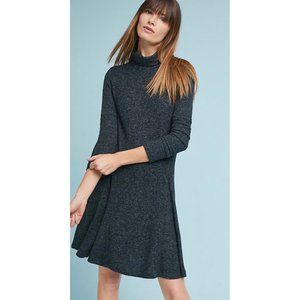 SATURDAY SUNDAY Brushed Fleece Mock Neck Mini Dress
